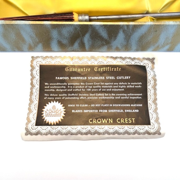 Crown Sheffield Stainless Steel Bakelite Antler Handled Steak Meat Knife… - Picture 7 of 13